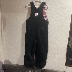 Janie & Jack black corduroy fire truck overalls 3T